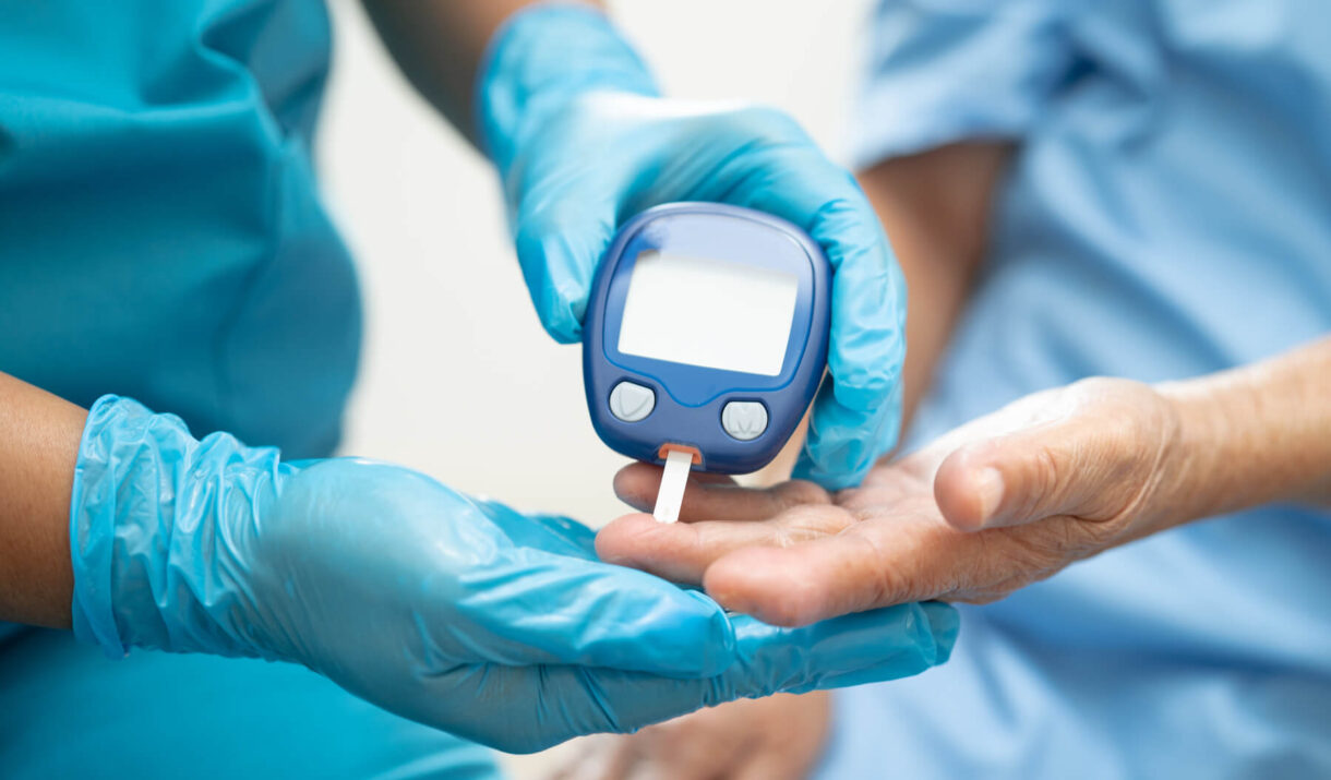 doctor check diabetes from finger blood sugar leve 2024 03 07 22 18 26 utc