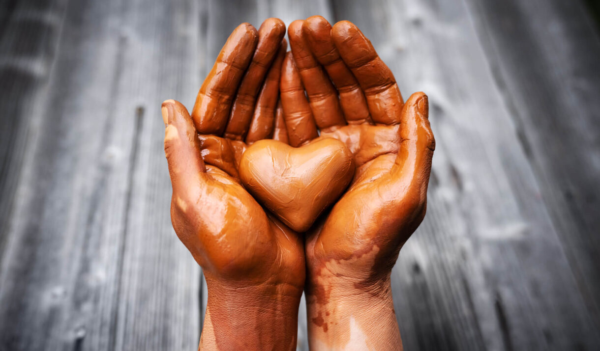 heart made of potter 39 s clay in the hands of a 2023 11 27 05 20 29 utc